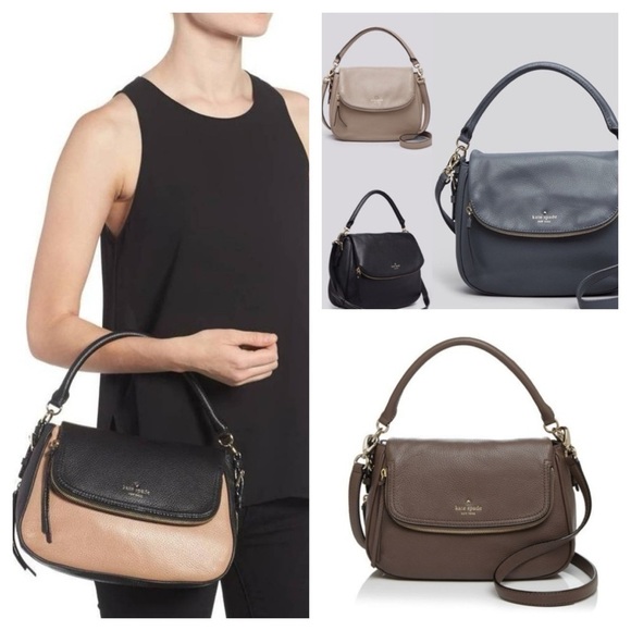 Kate Spade New Yok Cobble Hill Deva Medium Leather Bag, dark cappuccino/gold - Picture 3 of 13